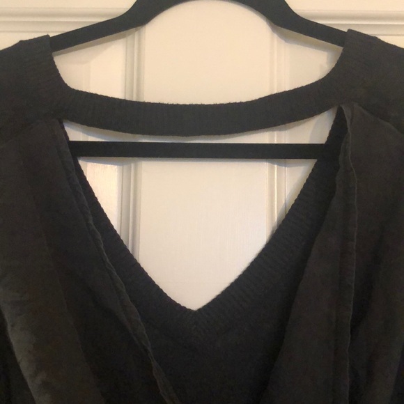 Vintage Lululemon Charcoal V Neck Sweater - Picture 6 of 8